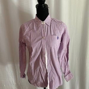 Purple polo button down